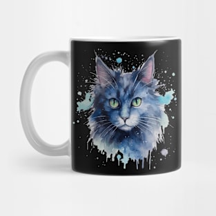 Watercolor cat art Mug